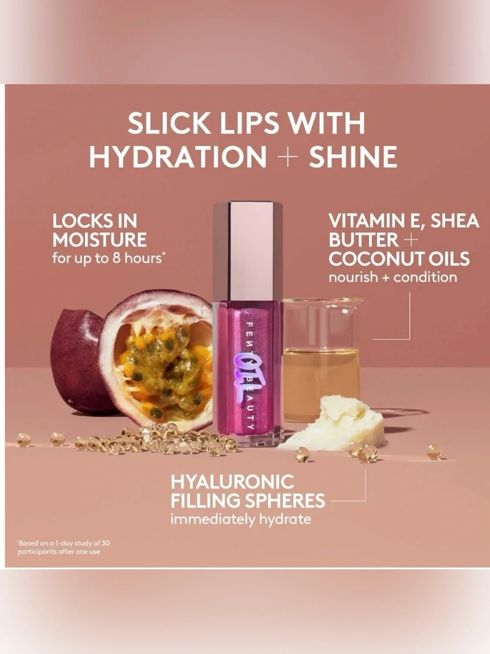 Fenty Beauty Gloss Bomb Oil Luminizing Lip Oil - Shimmery Rose Pink